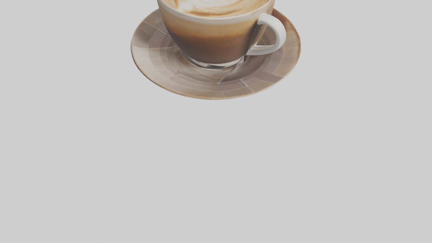 3D model Cappuccino model VR / AR / low-poly