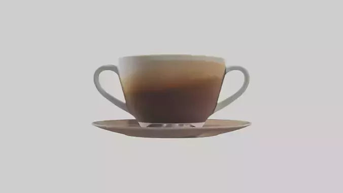 3D model Cappuccino model VR / AR / low-poly
