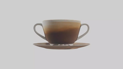 3D model Cappuccino model VR / AR / low-poly