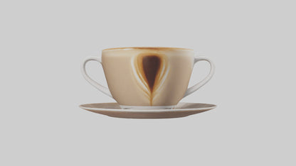 3D model Cappuccino model VR / AR / low-poly