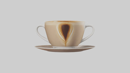 3D model Cappuccino model VR / AR / low-poly
