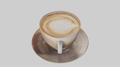 3D model Cappuccino model VR / AR / low-poly