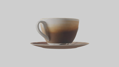 3D model Cappuccino model VR / AR / low-poly