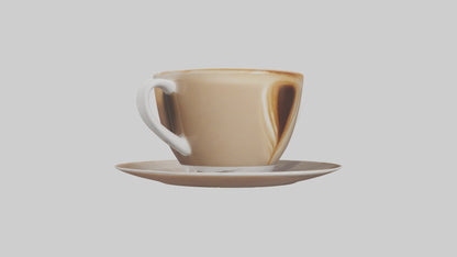 3D model Cappuccino model VR / AR / low-poly
