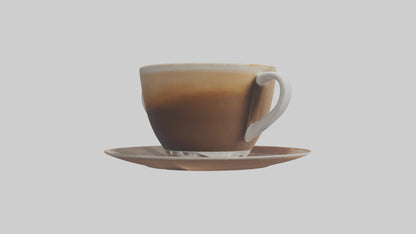 3D model Cappuccino model VR / AR / low-poly