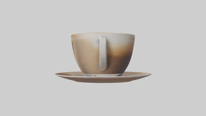 3D model Cappuccino model VR / AR / low-poly