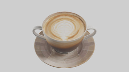 3D model Cappuccino model VR / AR / low-poly