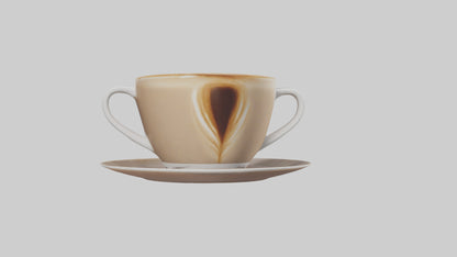 3D model Cappuccino model VR / AR / low-poly