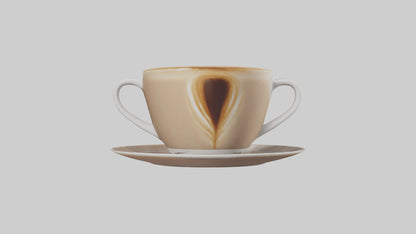 3D model Cappuccino model VR / AR / low-poly