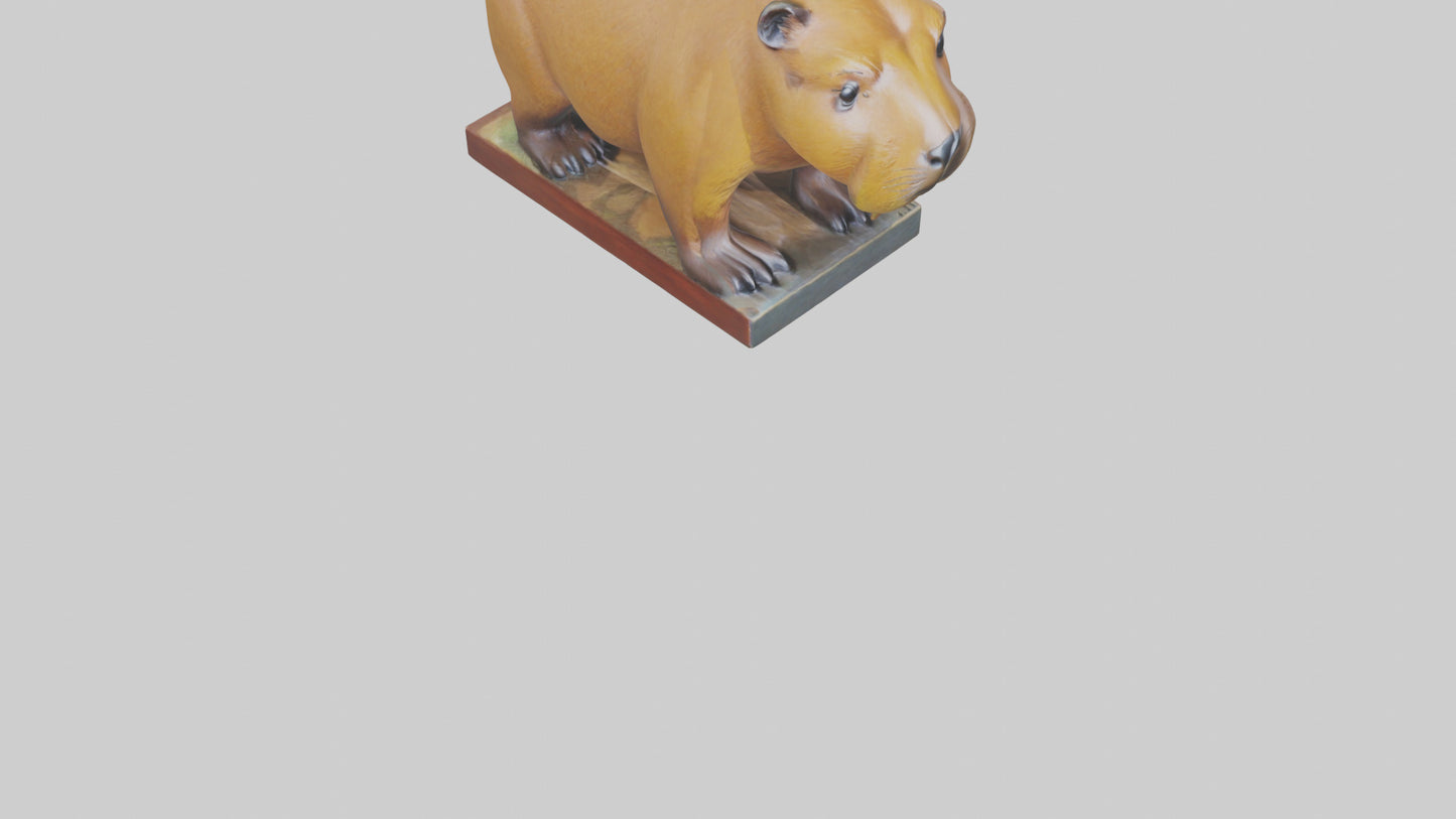 3D model Capybara statue model VR / AR / low-poly