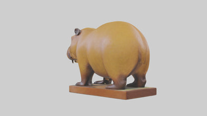 3D model Capybara statue model VR / AR / low-poly