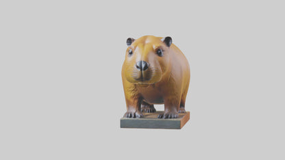 3D model Capybara statue model VR / AR / low-poly
