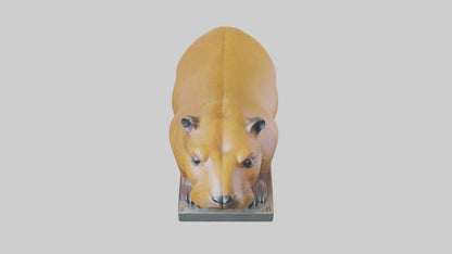 3D model Capybara statue model VR / AR / low-poly