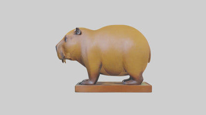 3D model Capybara statue model VR / AR / low-poly