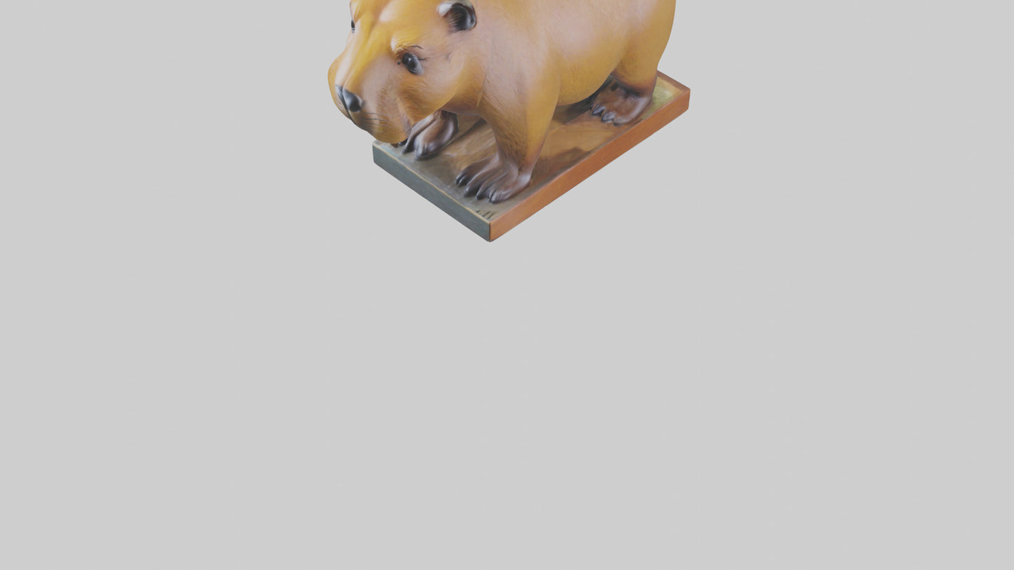 3D model Capybara statue model VR / AR / low-poly