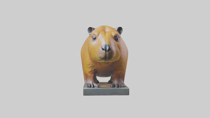 3D model Capybara statue model VR / AR / low-poly
