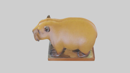 3D model Capybara statue model VR / AR / low-poly