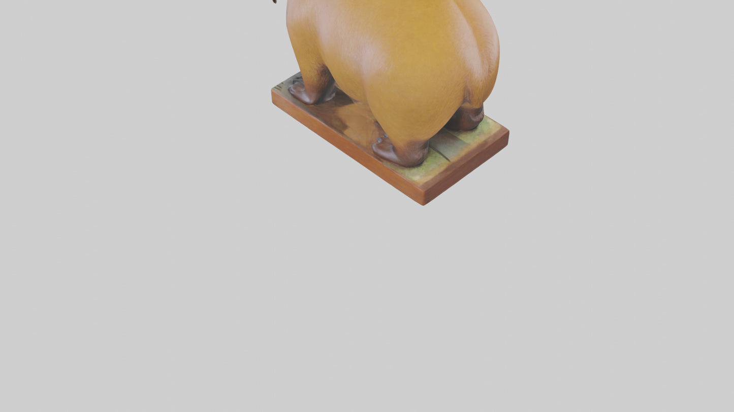 3D model Capybara statue model VR / AR / low-poly