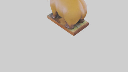 3D model Capybara statue model VR / AR / low-poly