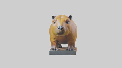 3D model Capybara statue model VR / AR / low-poly