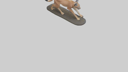 3D model Caracal hunting model VR / AR / low-poly
