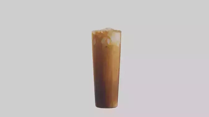 3D model Caramel iced coffee model VR / AR / low-poly