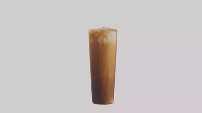 3D model Caramel iced coffee model VR / AR / low-poly