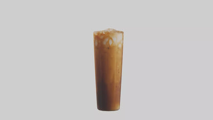 3D model Caramel iced coffee model VR / AR / low-poly
