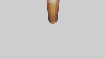 3D model Caramel iced coffee model VR / AR / low-poly