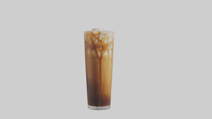 3D model Caramel iced coffee model VR / AR / low-poly