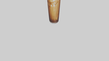 3D model Caramel iced coffee model VR / AR / low-poly