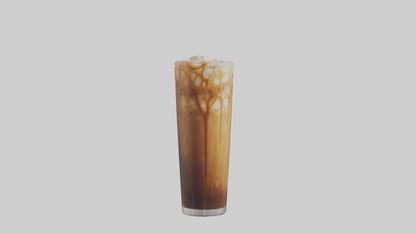 3D model Caramel iced coffee model VR / AR / low-poly