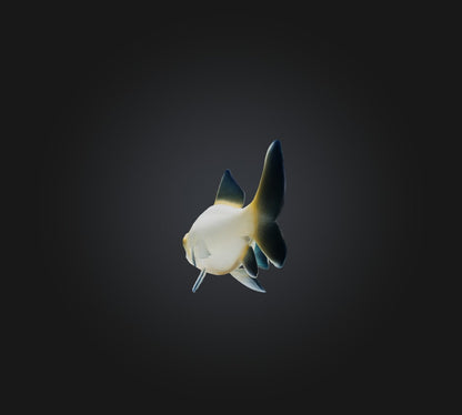 3D model Carassius auratus Fish VR / AR / low-poly