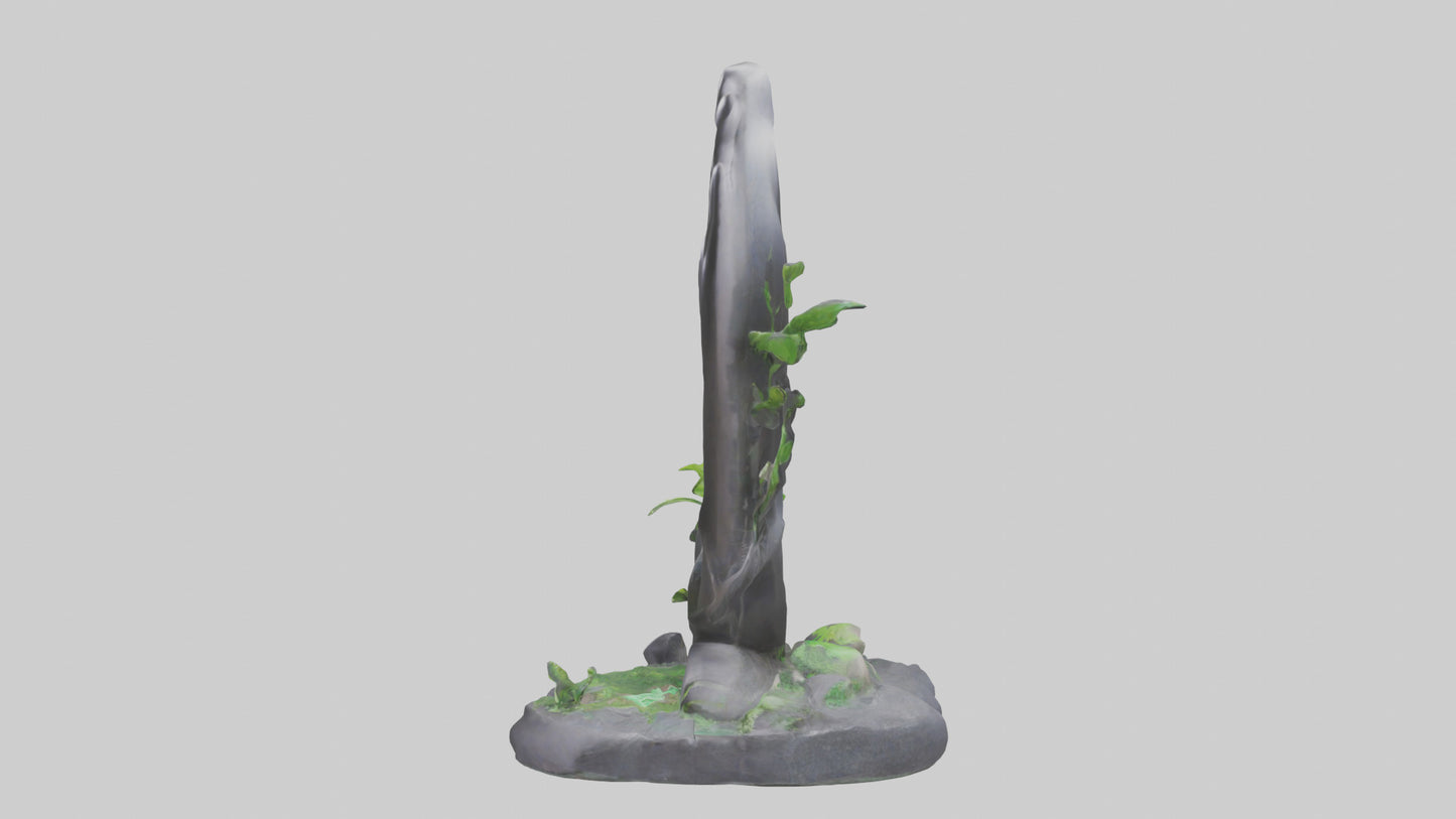 3D model Carbon Footprint Reduction Statue model VR / AR / low-poly