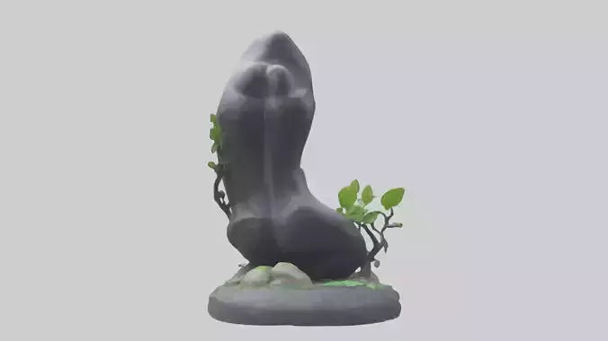 3D model Carbon Footprint Reduction Statue model VR / AR / low-poly
