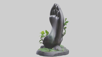 3D model Carbon Footprint Reduction Statue model VR / AR / low-poly