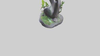 3D model Carbon Footprint Reduction Statue model VR / AR / low-poly