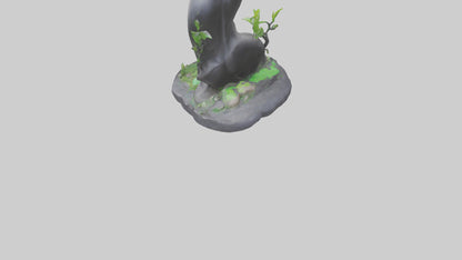 3D model Carbon Footprint Reduction Statue model VR / AR / low-poly