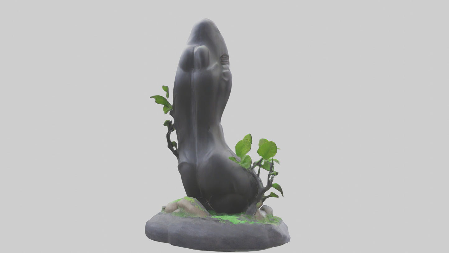 3D model Carbon Footprint Reduction Statue model VR / AR / low-poly