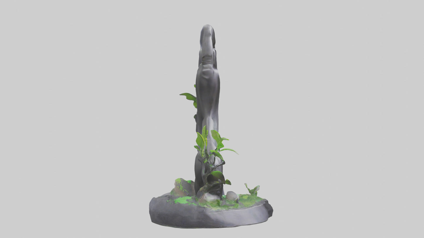 3D model Carbon Footprint Reduction Statue model VR / AR / low-poly