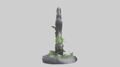 3D model Carbon Footprint Reduction Statue model VR / AR / low-poly