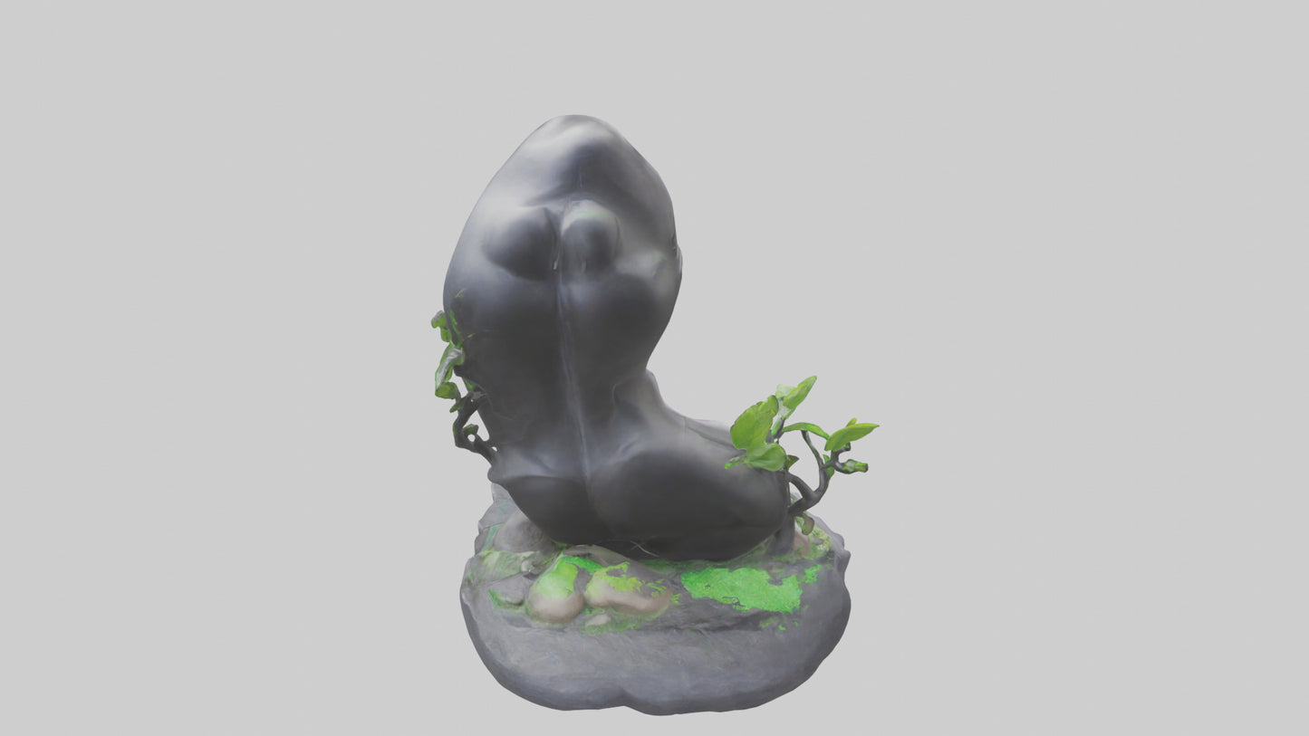 3D model Carbon Footprint Reduction Statue model VR / AR / low-poly