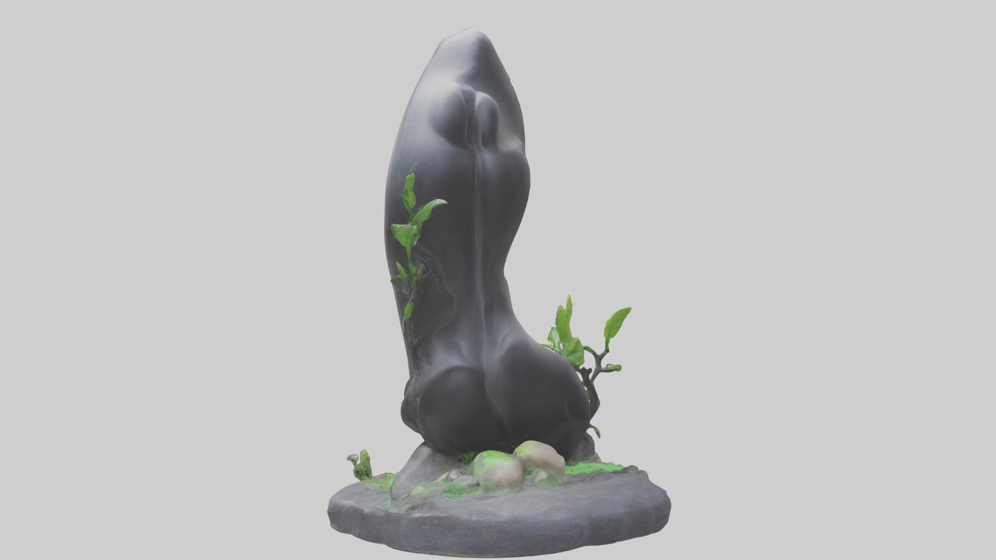3D model Carbon Footprint Reduction Statue model VR / AR / low-poly