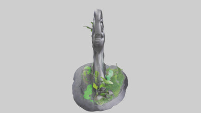 3D model Carbon Footprint Reduction Statue model VR / AR / low-poly