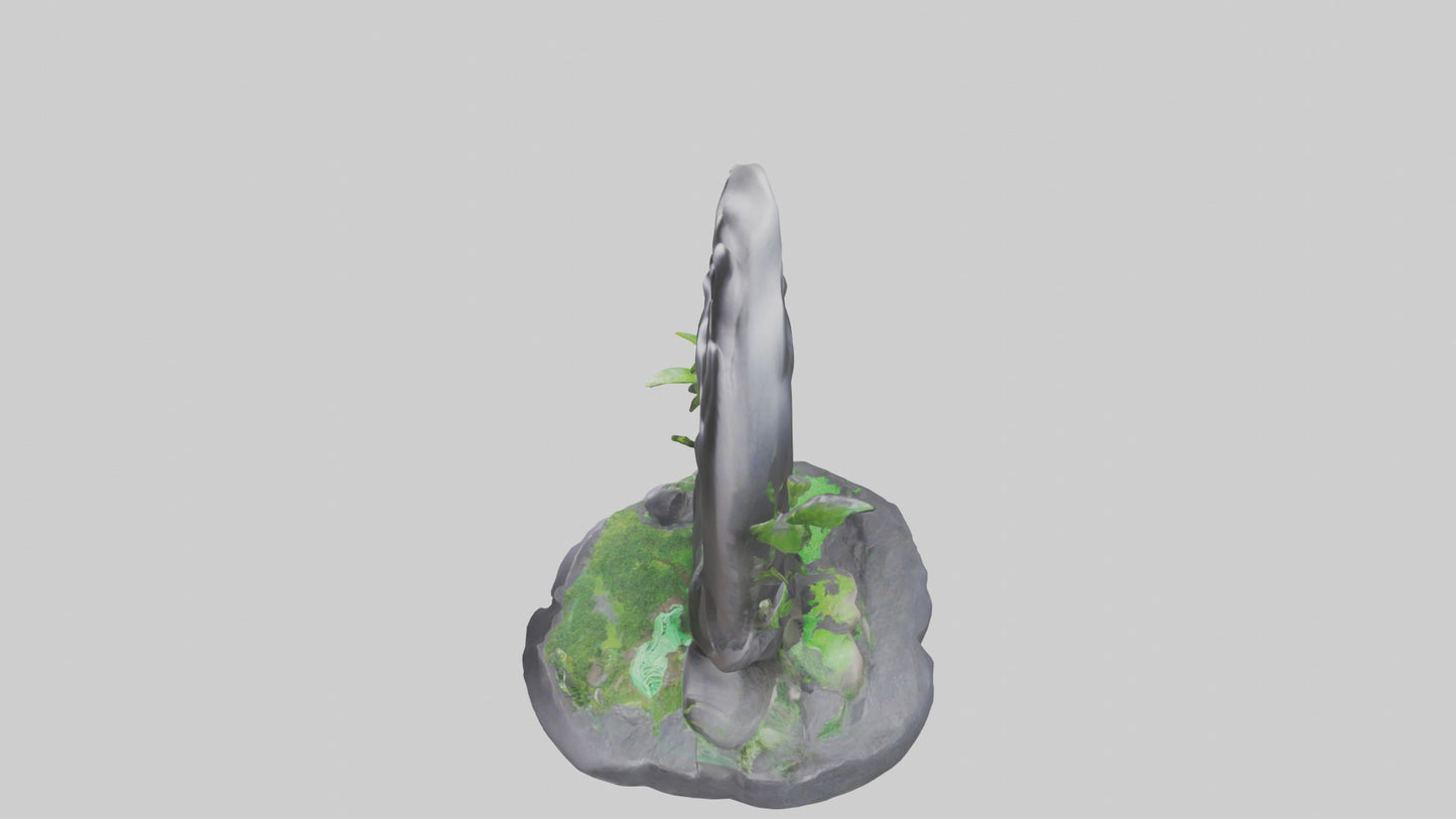 3D model Carbon Footprint Reduction Statue model VR / AR / low-poly