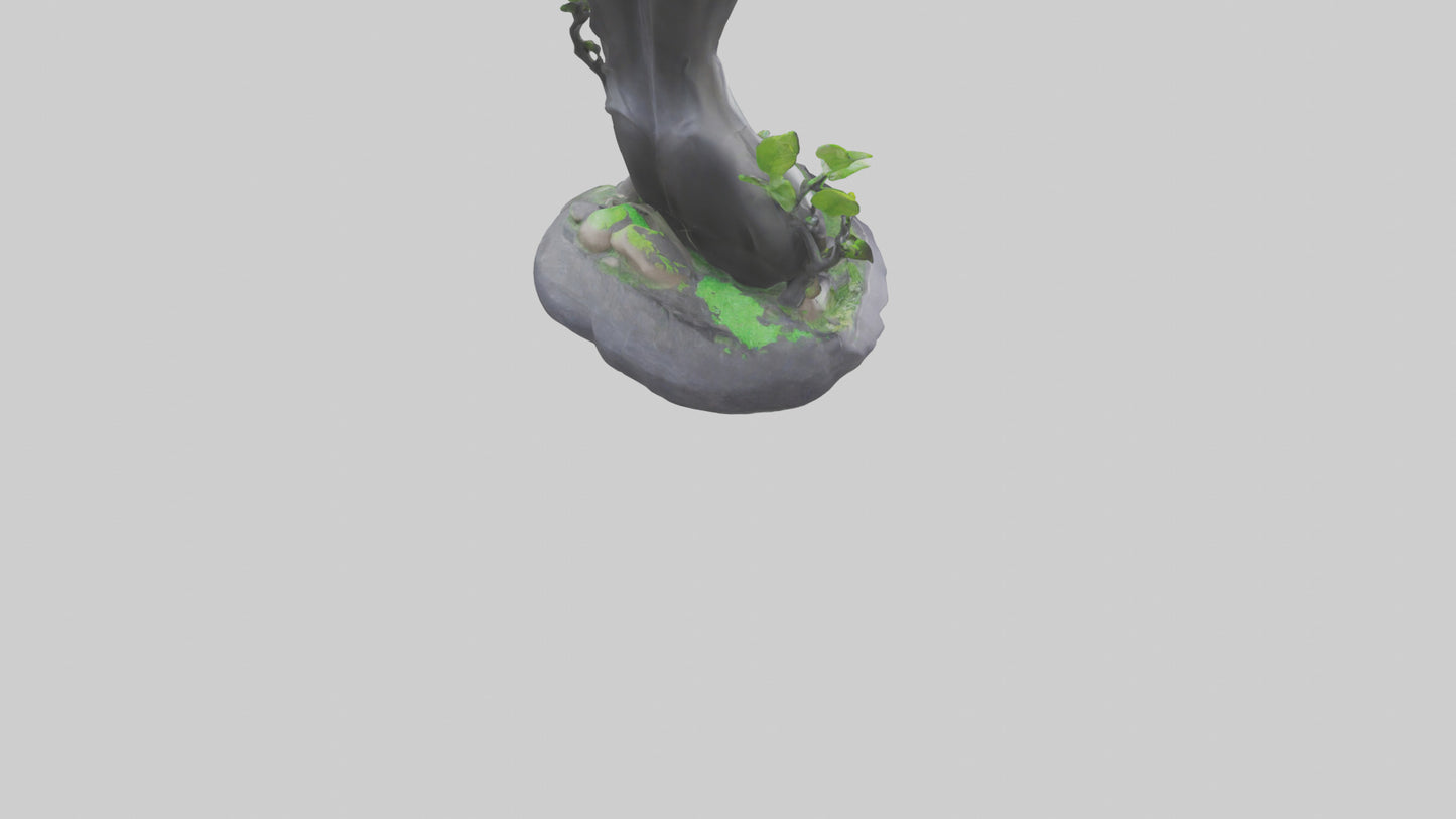 3D model Carbon Footprint Reduction Statue model VR / AR / low-poly
