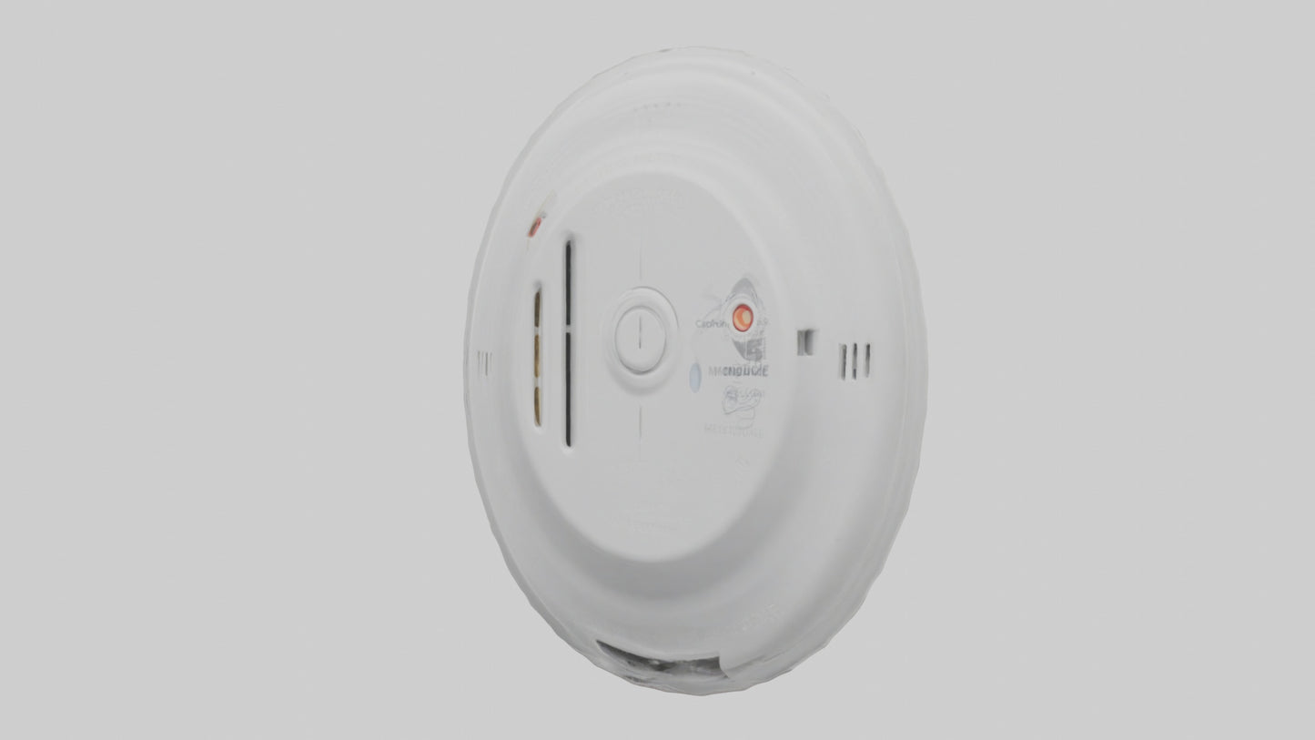 Carbon monoxide detector model VR / AR / low-poly