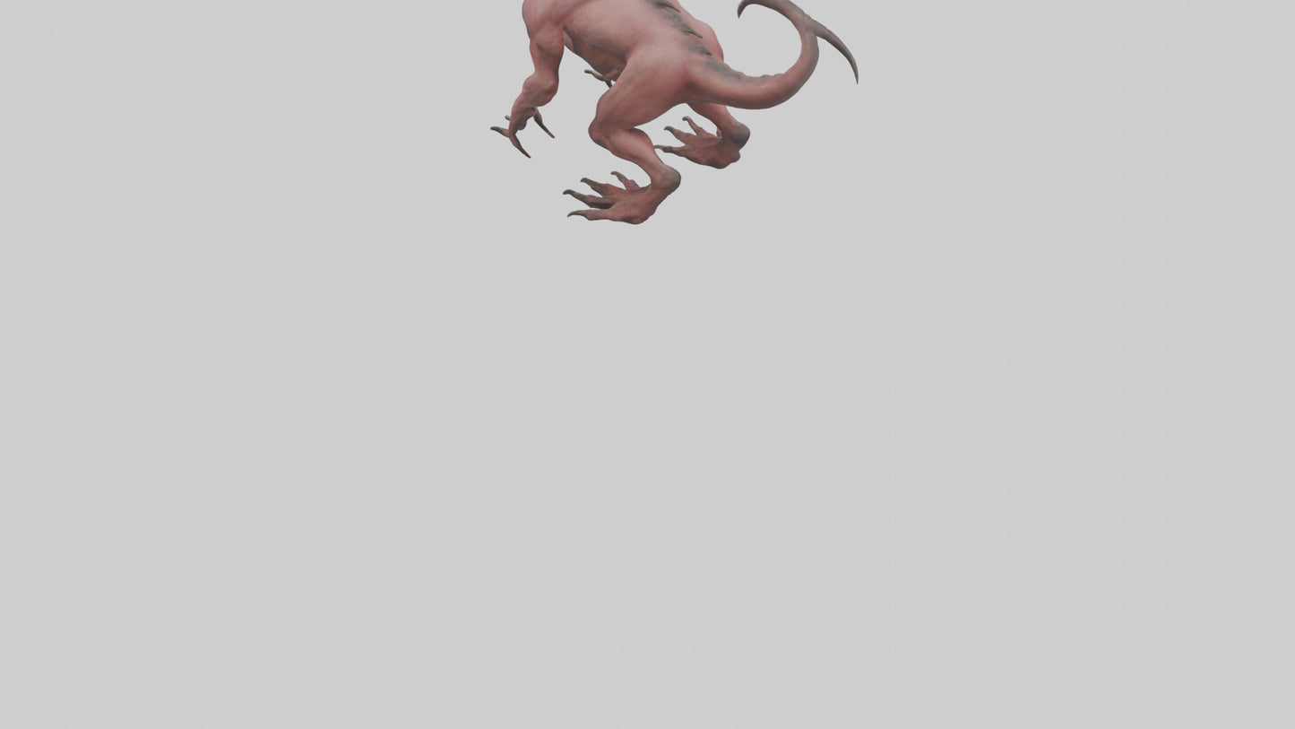 3D model Carnivorous Beast model VR / AR / low-poly