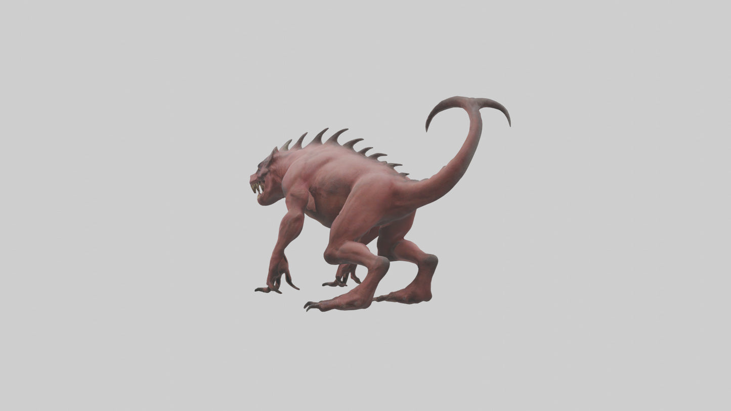 3D model Carnivorous Beast model VR / AR / low-poly