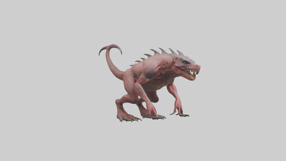 3D model Carnivorous Beast model VR / AR / low-poly